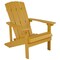Merrick Lane Riviera Azure Adirondack Patio Chairs With Vertical Lattice Back And Weather Resistant Frame